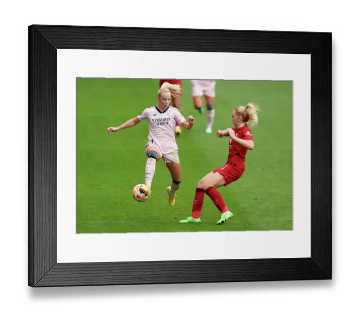 Framed Print : Beth Mead vs. Ceri Holland: Intense Battle in Liverpool Women vs. Arsenal Women's Super League Match Framed Print : Beth Mead vs. Ceri Holland: Intense Battle in Liverpool Women vs. Arsenal Women's Super League Match