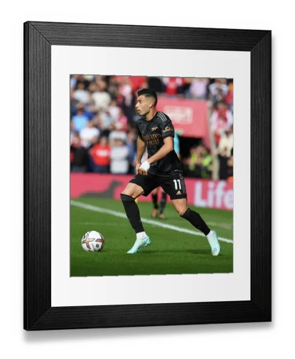 Framed Print : Martinelli Shines: Arsenal's Victory Over Southampton in the Premier League 2022-23