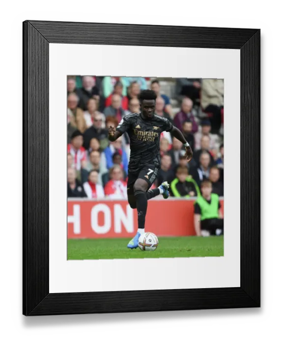 Framed Print : Bukayo Saka in Action: Southampton vs. Arsenal, Premier League 2022-23 Framed Print : Bukayo Saka in Action: Southampton vs. Arsenal, Premier League 2022-23