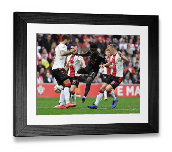 Framed Print : Saka vs Ward-Prowse: Battle at St. Mary's - Southampton v Arsenal, Premier League 2022-23 Framed Print : Saka vs Ward-Prowse: Battle at St. Mary's - Southampton v Arsenal, Premier League 2022-23