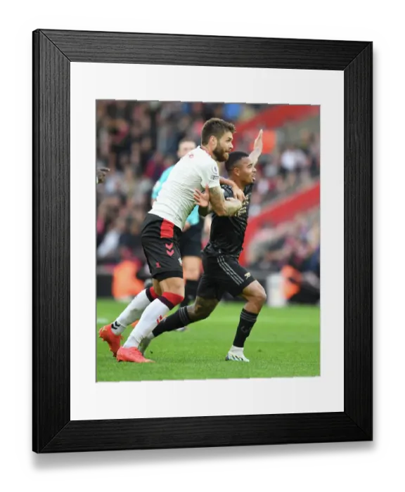 Framed Print : Gabriel Jesus Foul by Duje Caleta-Car: Southampton vs. Arsenal, Premier League 2022-23 Framed Print : Gabriel Jesus Foul by Duje Caleta-Car: Southampton vs. Arsenal, Premier League 2022-23