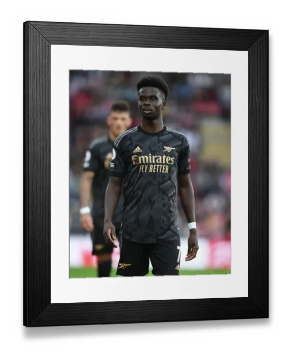Framed Print : Bukayo Saka's Star Performance: Arsenal's Triumph Over Southampton in the 2022-23 Premier League Framed Print : Bukayo Saka's Star Performance: Arsenal's Triumph Over Southampton in the 2022-23 Premier League