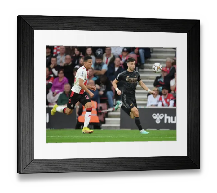 Framed Print : Intense Battle: Kieran Tierney vs Mo Elyounoussi in Southampton vs Arsenal Premier League Clash Framed Print : Intense Battle: Kieran Tierney vs Mo Elyounoussi in Southampton vs Arsenal Premier League Clash