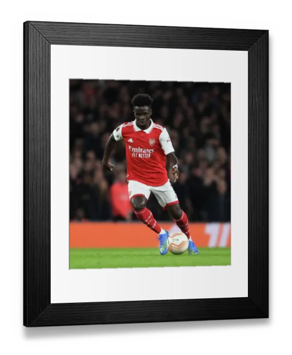 Framed Print : Bukayo Saka's Brilliant Performance: Arsenal Triumphs Over PSV Eindhoven in Europa League Framed Print : Bukayo Saka's Brilliant Performance: Arsenal Triumphs Over PSV Eindhoven in Europa League