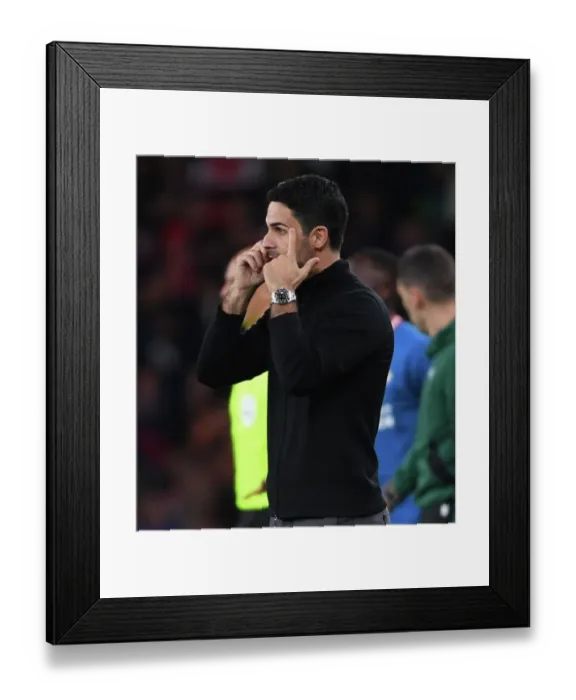 Framed Print : Mikel Arteta Leads Arsenal Against PSV Eindhoven in Europa League at Emirates Stadium Framed Print : Mikel Arteta Leads Arsenal Against PSV Eindhoven in Europa League at Emirates Stadium