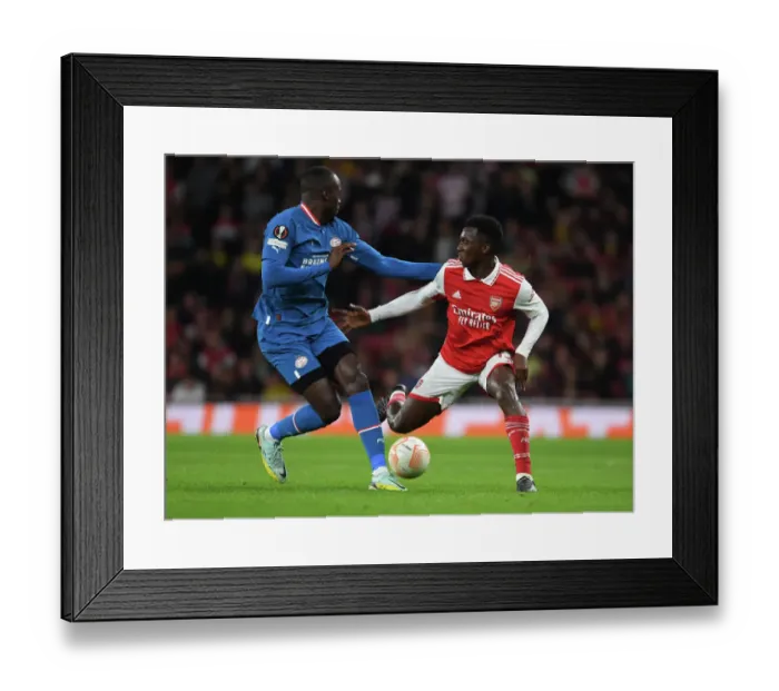 Framed Print : Arsenal vs PSV Eindhoven: Europa League Battle at Emirates Stadium Framed Print : Arsenal vs PSV Eindhoven: Europa League Battle at Emirates Stadium