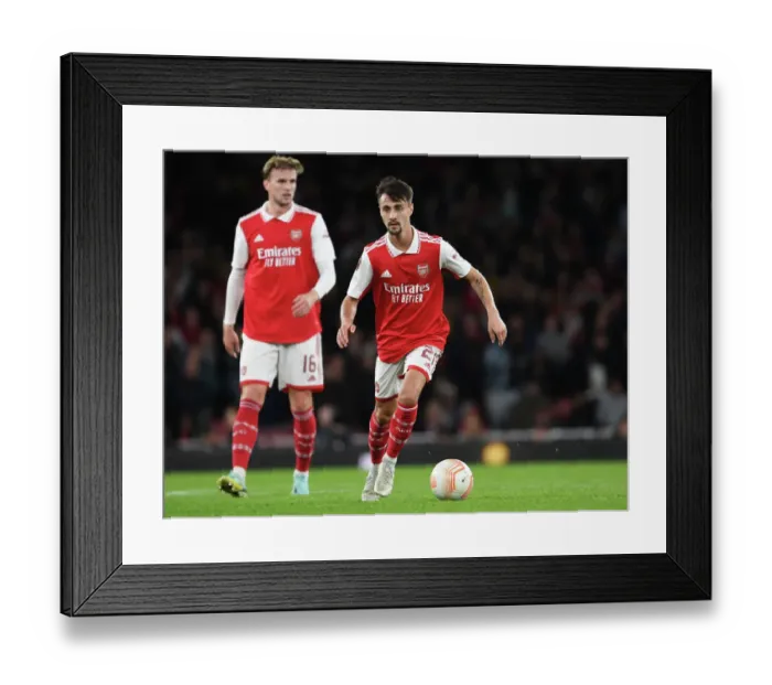 Framed Print : Fabio Vieira's Star Turn: Arsenal Triumphs Over PSV Eindhoven in Europa League Clash