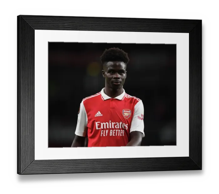 Framed Print : Bukayo Saka's Brilliant Performance: Arsenal Triumphs Over PSV Eindhoven in Europa League 2022-23 Framed Print : Bukayo Saka's Brilliant Performance: Arsenal Triumphs Over PSV Eindhoven in Europa League 2022-23