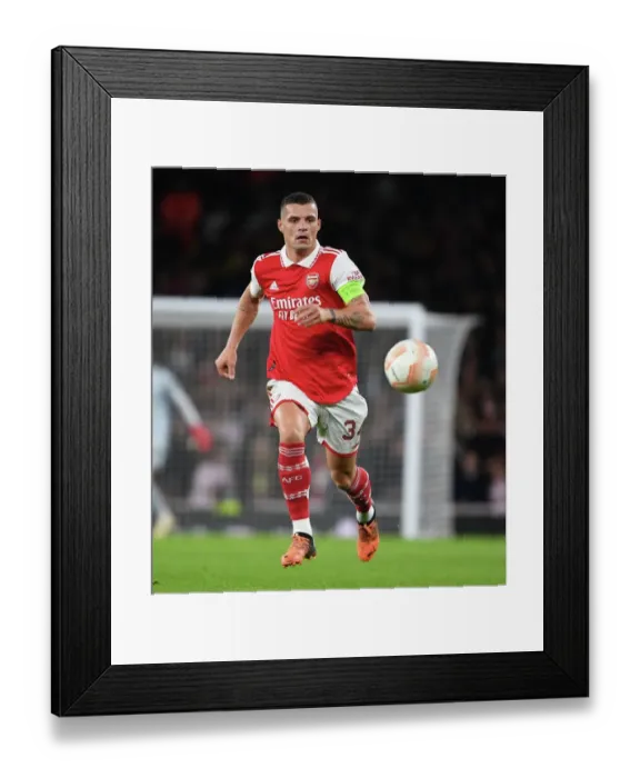 Framed Print : Granit Xhaka's Unstoppable Performance: Arsenal Claims Europa League Triumph over PSV Eindhoven Framed Print : Granit Xhaka's Unstoppable Performance: Arsenal Claims Europa League Triumph over PSV Eindhoven
