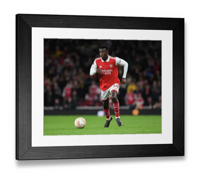Framed Print : Eddie Nketiah Scores for Arsenal in Europa League Clash Against PSV Eindhoven (2022-23) Framed Print : Eddie Nketiah Scores for Arsenal in Europa League Clash Against PSV Eindhoven (2022-23)