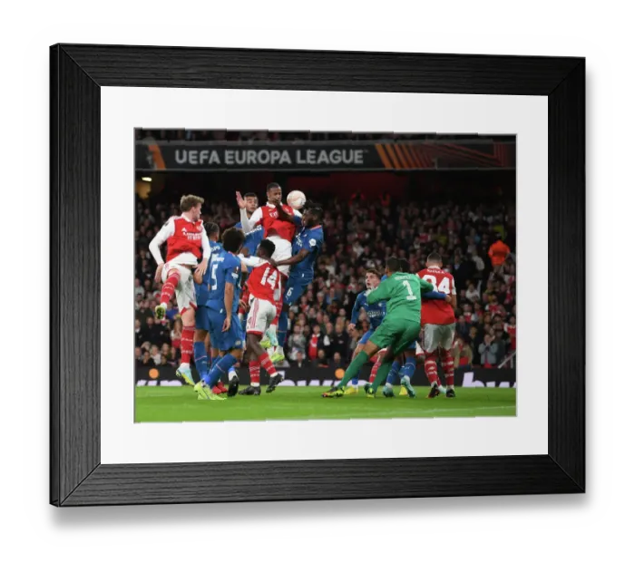 Framed Print : Arsenal FC vs PSV Eindhoven: UEFA Europa League Clash at Emirates Stadium Framed Print : Arsenal FC vs PSV Eindhoven: UEFA Europa League Clash at Emirates Stadium