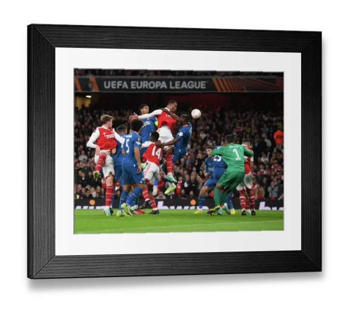 Framed Print : Arsenal vs PSV Eindhoven: Europa League Clash at Emirates Stadium Framed Print : Arsenal vs PSV Eindhoven: Europa League Clash at Emirates Stadium