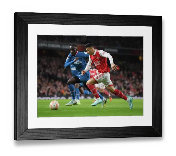 Framed Print : Martinelli Shines: Arsenal Secures Europa League Victory Over PSV Eindhoven Framed Print : Martinelli Shines: Arsenal Secures Europa League Victory Over PSV Eindhoven