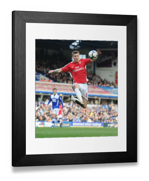 Framed Print : Bendtner's Brilliant Performance: Birmingham City 1-1 Arsenal, Premier League, 2010