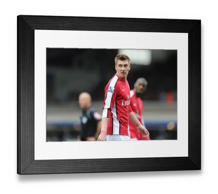 Framed Print : Nicklas Bendtner (Arsenal). Birmingham City 1: 1 Arsenal, Barclays Premier League Framed Print : Nicklas Bendtner (Arsenal). Birmingham City 1: 1 Arsenal, Barclays Premier League