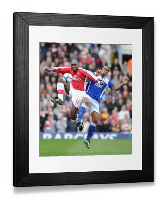 Framed Print : Sol Campbell (Arsenal) Cameron Jerome (Birmingham). Birmingham City 1: 1 Arsenal Framed Print : Sol Campbell (Arsenal) Cameron Jerome (Birmingham). Birmingham City 1: 1 Arsenal