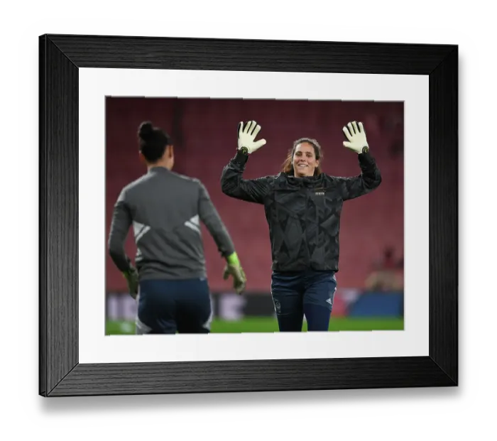 Framed Print : Arsenal Women's Champions League Preparations: Kaylan Marckese Gears Up Against FC Zurich at Emirates Stadium
