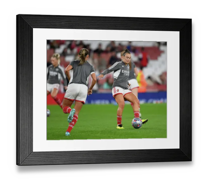 Framed Print : Arsenal Women's Champions League: Caitlin Foord Prepares at Emirates Stadium vs FC Zurich Framed Print : Arsenal Women's Champions League: Caitlin Foord Prepares at Emirates Stadium vs FC Zurich