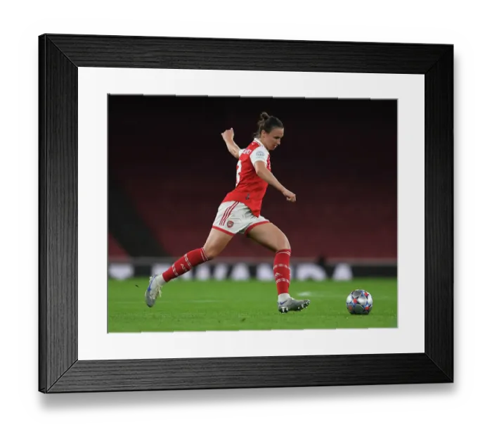 Framed Print : Arsenal vs FC Zurich: Battle in Group C, UEFA Women's Champions League