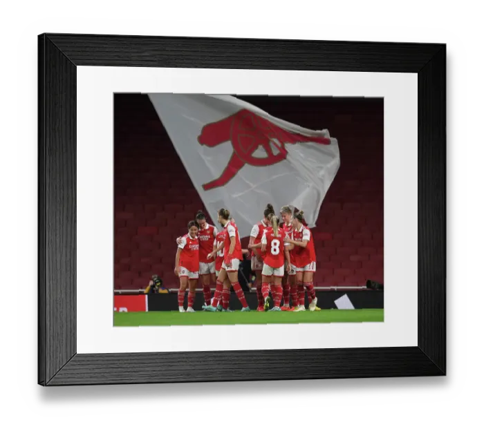 Framed Print : Arsenal Women's Champions League Triumph: Lina Hurtig's Double Strike vs. FC Zurich Framed Print : Arsenal Women's Champions League Triumph: Lina Hurtig's Double Strike vs. FC Zurich