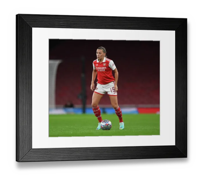 Framed Print : Arsenal FC vs FC Zurich: Battle in Group C - UEFA Women's Champions League at Emirates Stadium