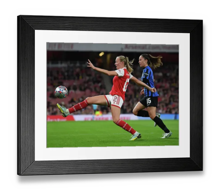 Framed Print : Battle in Group C: Arsenal vs. FC Zurich - Arsenal Women's Champions League at Emirates Stadium Framed Print : Battle in Group C: Arsenal vs. FC Zurich - Arsenal Women's Champions League at Emirates Stadium