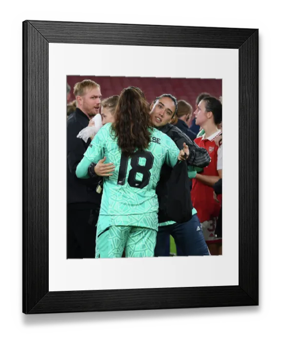 Framed Print : Arsenal Women vs FC Zurich: Battle in the UEFA Women's Champions League at Emirates Stadium