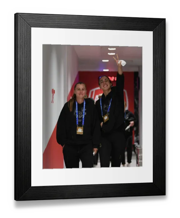 Framed Print : Arsenal Women's Champions League: Kaylan Marckese Gets Ready in the Emirates Changing Room Framed Print : Arsenal Women's Champions League: Kaylan Marckese Gets Ready in the Emirates Changing Room