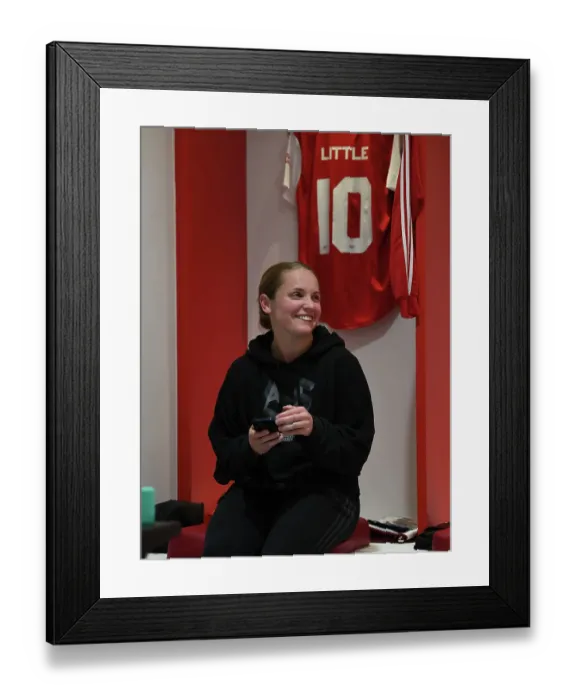 Framed Print : Arsenal Women: Pre-Match Focus at Emirates Stadium - Arsenal vs FC Zurich, UEFA Women's Champions League, 2022-23 Framed Print : Arsenal Women: Pre-Match Focus at Emirates Stadium - Arsenal vs FC Zurich, UEFA Women's Champions League, 2022-23