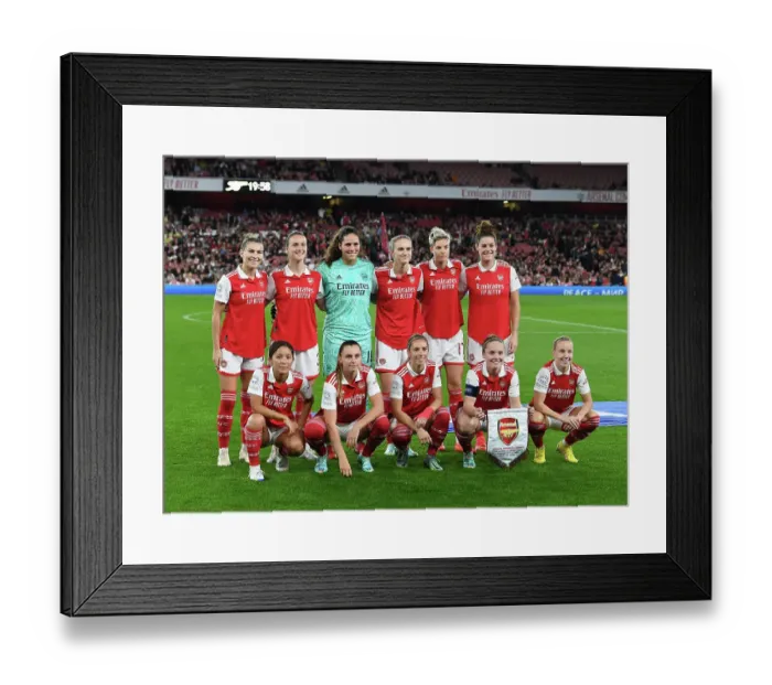 Framed Print : Battle in the UEFA Women's Champions League: Arsenal vs. FC Zurich at Emirates Stadium Framed Print : Battle in the UEFA Women's Champions League: Arsenal vs. FC Zurich at Emirates Stadium