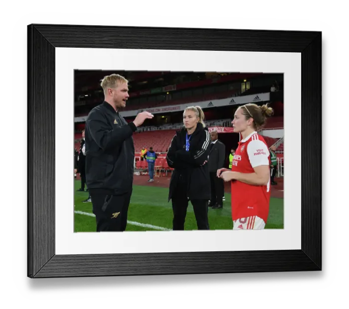 Framed Print : Arsenal Women vs FC Zurich: Group C - UEFA Women's Champions League