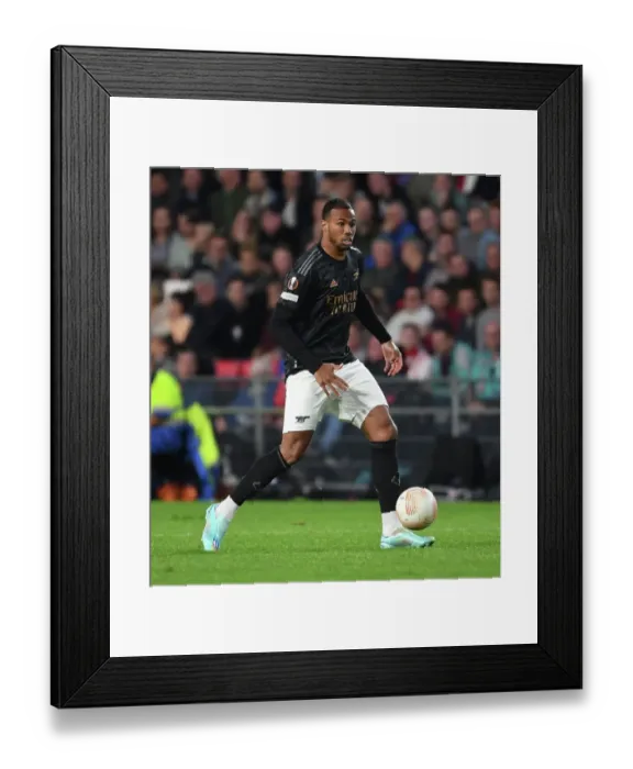 Framed Print : Gabriel's Europa League Battle: Arsenal vs PSV Eindhoven, 2022-23 Framed Print : Gabriel's Europa League Battle: Arsenal vs PSV Eindhoven, 2022-23