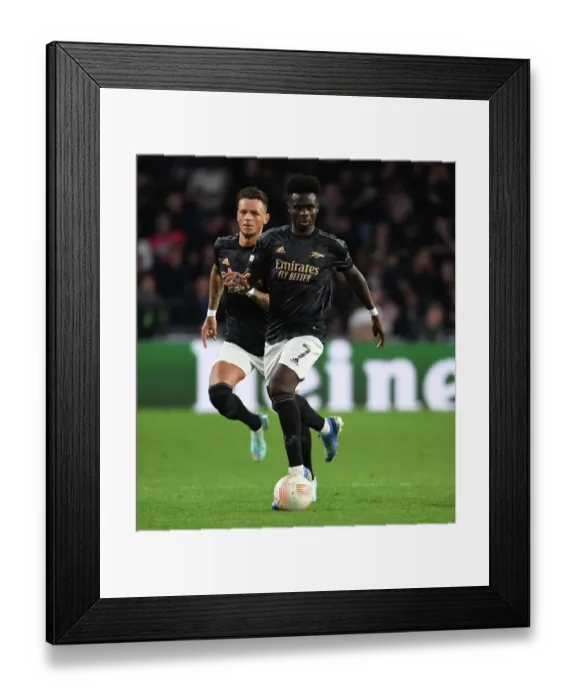Framed Print : Bukayo Saka Shines: Arsenal vs. PSV Eindhoven, UEFA Europa League 2022-23