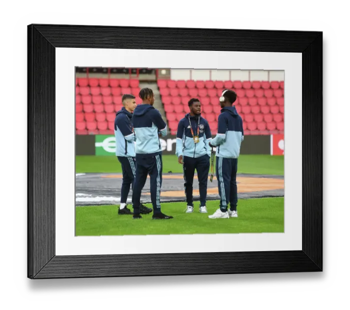 Framed Print : Arsenal Squad Before Europa League Clash Against PSV Eindhoven, 2022-23 Framed Print : Arsenal Squad Before Europa League Clash Against PSV Eindhoven, 2022-23