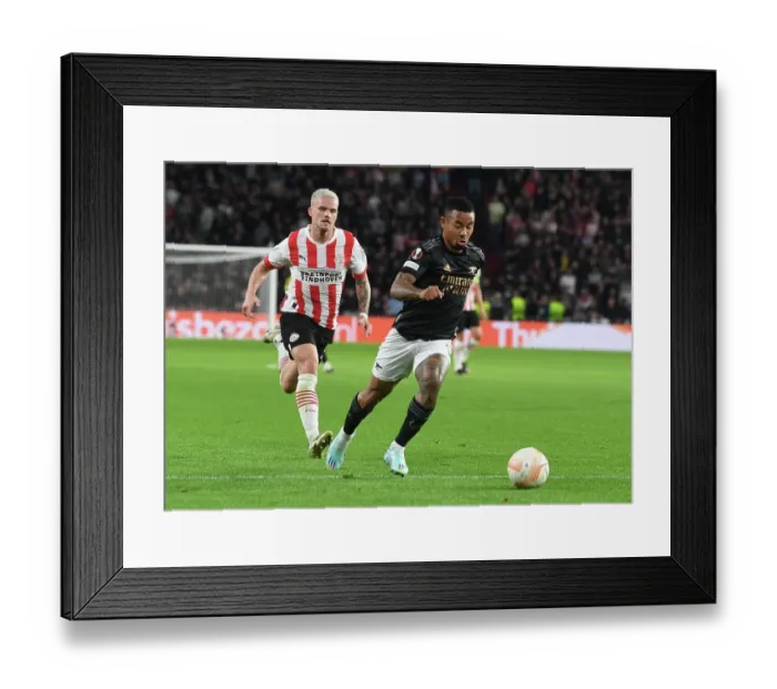 Framed Print : Arsenal's Gabriel Jesus in Action against PSV Eindhoven in Europa League Group A (2022-23) Framed Print : Arsenal's Gabriel Jesus in Action against PSV Eindhoven in Europa League Group A (2022-23)