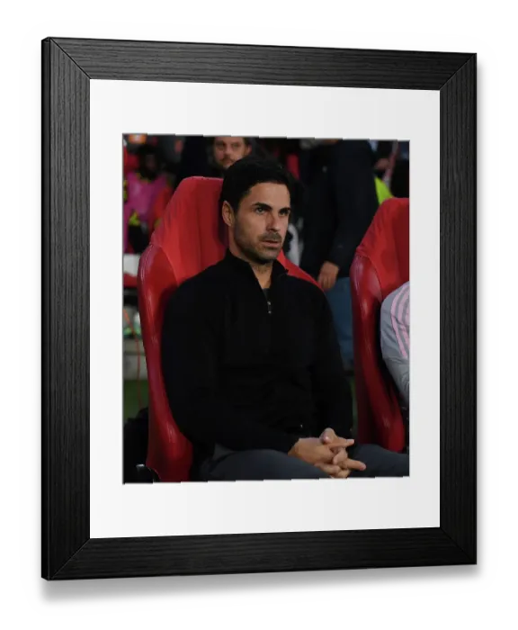 Framed Print : Mikel Arteta Leads Arsenal Against PSV Eindhoven in Europa League Group A Framed Print : Mikel Arteta Leads Arsenal Against PSV Eindhoven in Europa League Group A
