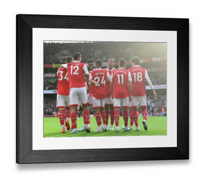 Framed Print : Arsenal's Triumph: Nelson Scores Third in Arsenal's Victory over Nottingham Forest (2022-23) Framed Print : Arsenal's Triumph: Nelson Scores Third in Arsenal's Victory over Nottingham Forest (2022-23)