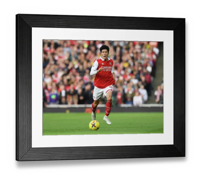 Framed Print : Tomiyasu's Star Turn: Arsenal's Victory Over Nottingham Forest in the Premier League Framed Print : Tomiyasu's Star Turn: Arsenal's Victory Over Nottingham Forest in the Premier League