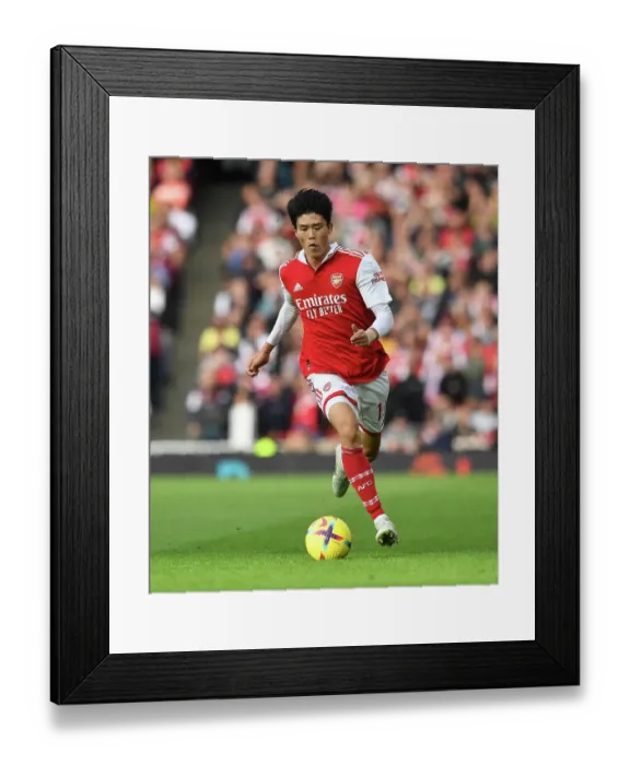 Framed Print : Arsenal's Tomiyasu Shines: Arsenal vs. Nottingham Forest (2022-23)
