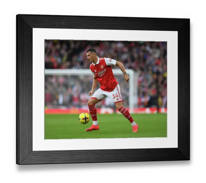 Framed Print : Granit Xhaka in Action: Arsenal vs Nottingham Forest, Premier League 2022-23 Framed Print : Granit Xhaka in Action: Arsenal vs Nottingham Forest, Premier League 2022-23