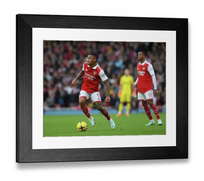 Framed Print : Gabriel Jesus in Action: Arsenal vs. Nottingham Forest (2022-23)