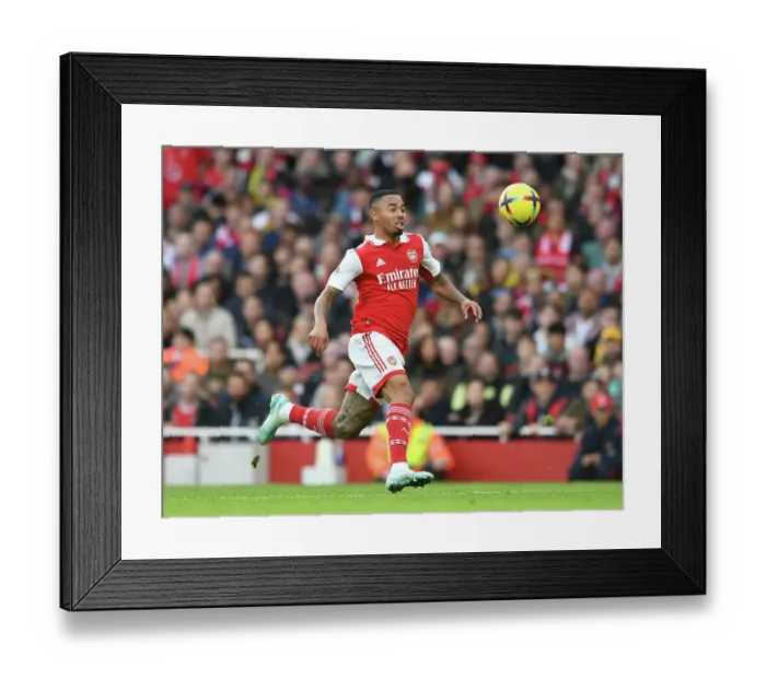 Framed Print : Gabriel Jesus Stars: Arsenal Secures Victory Over Nottingham Forest in Premier League