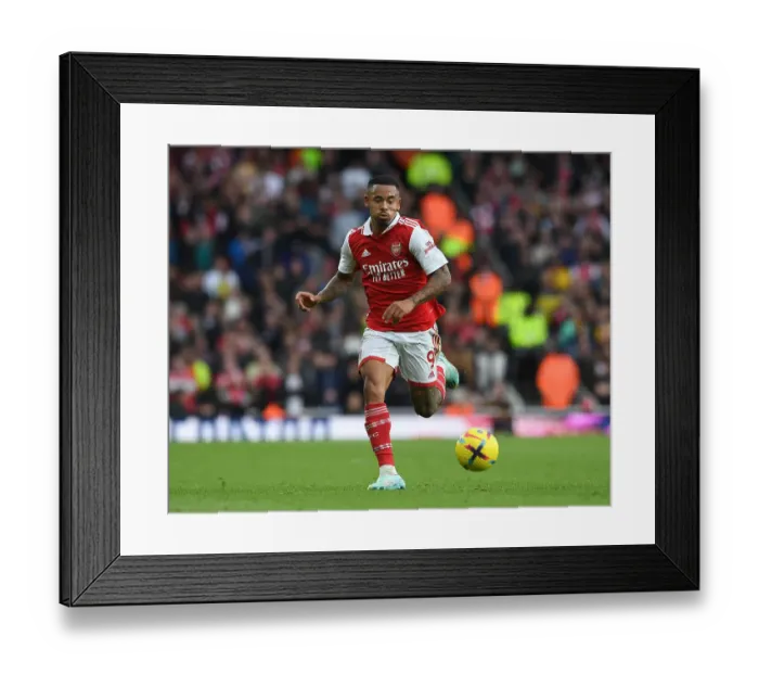 Framed Print : Arsenal's Gabriel Jesus Shines in Premier League Clash Against Nottingham Forest