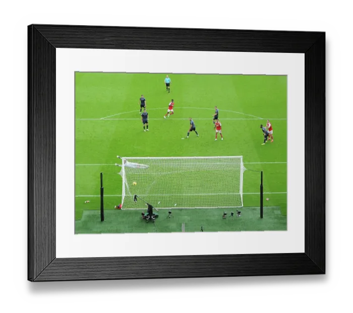 Framed Print : Thomas Partey's Stunner: Arsenal's Fourth Goal vs. Nottingham Forest (2022-23)