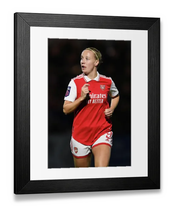 Framed Print : Arsenal's Beth Mead Shines in Action: Arsenal Women vs West Ham United, Barclays WSL Match