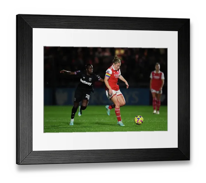 Framed Print : Arsenal vs. West Ham United: A Fight for Supremacy in the Barclays Women's Super League - Battle for Possession Framed Print : Arsenal vs. West Ham United: A Fight for Supremacy in the Barclays Women's Super League - Battle for Possession