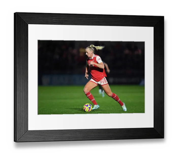 Framed Print : Arsenal's Stina Blackstenius in Action: Arsenal Women vs West Ham United, FA Womens Super League 2022-23