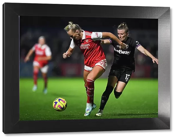 Arsenal's Stina Blackstenius Shines in Action: Arsenal Women vs West Ham United, Barclays WSL 2022-23