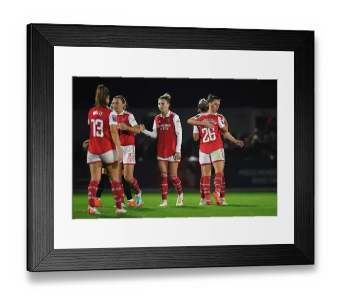 Framed Print : Arsenal Women's Victory: Lotte Wubben-Moy Celebrates after Arsenal vs West Ham United Framed Print : Arsenal Women's Victory: Lotte Wubben-Moy Celebrates after Arsenal vs West Ham United