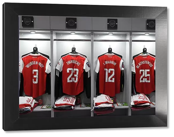 Arsenal Women Prepare for Battle: A Peek into the Dressing Room before Arsenal v West Ham United (2022-23)